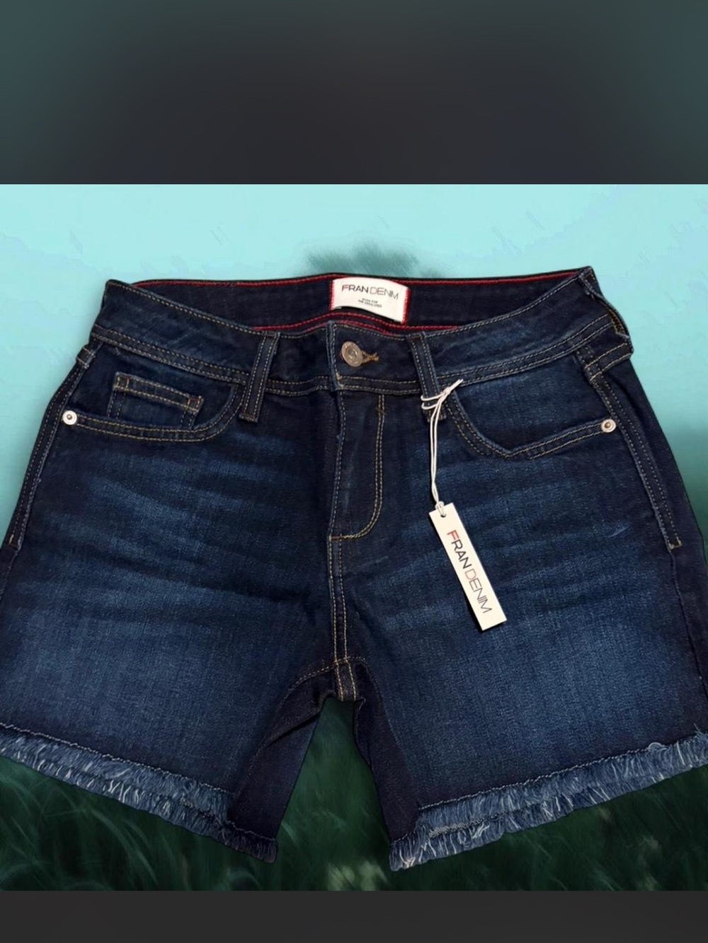 NWT Fran Denim "Melissa" Athletic Fit Shorts Size 26